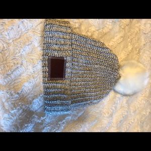 Love your melon Black speckled pom beanie